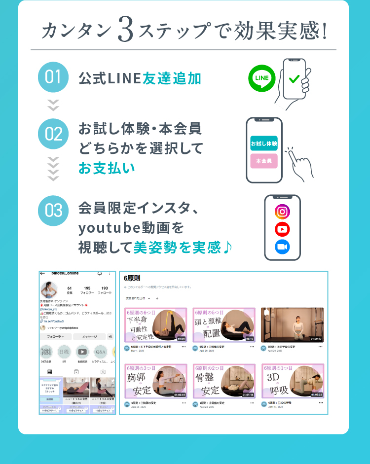 カンタン3ステップで効果実感!